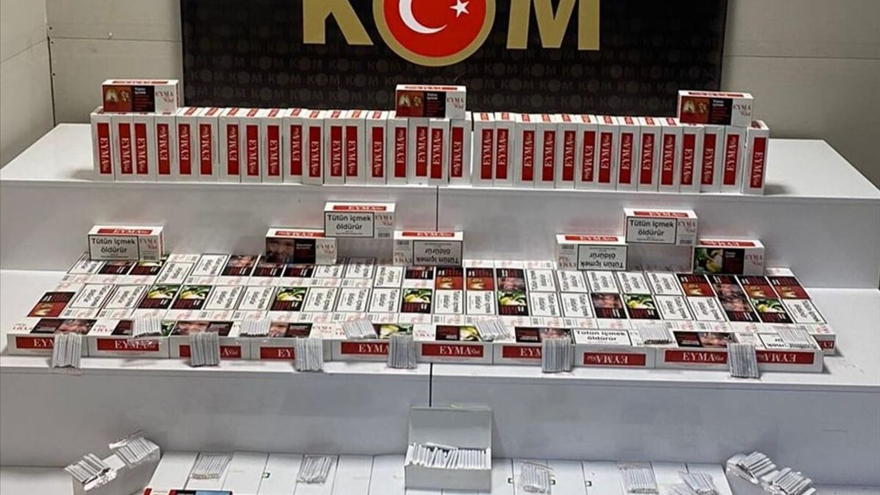 Samsun’da 41 bin 200 filtreli sigara kağıdı ekiplerce ele geçirildi