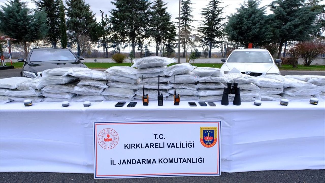 Kırklareli'nde uluslararası uyuşturucu kaçakçılığına yönelik operasyon: 5 zanlı yakalandı