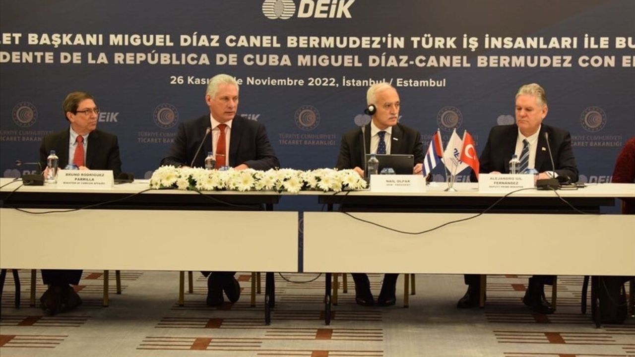 Küba Devlet Başkanı Bermudez, Türk iş dünyasıyla bir araya geldi: