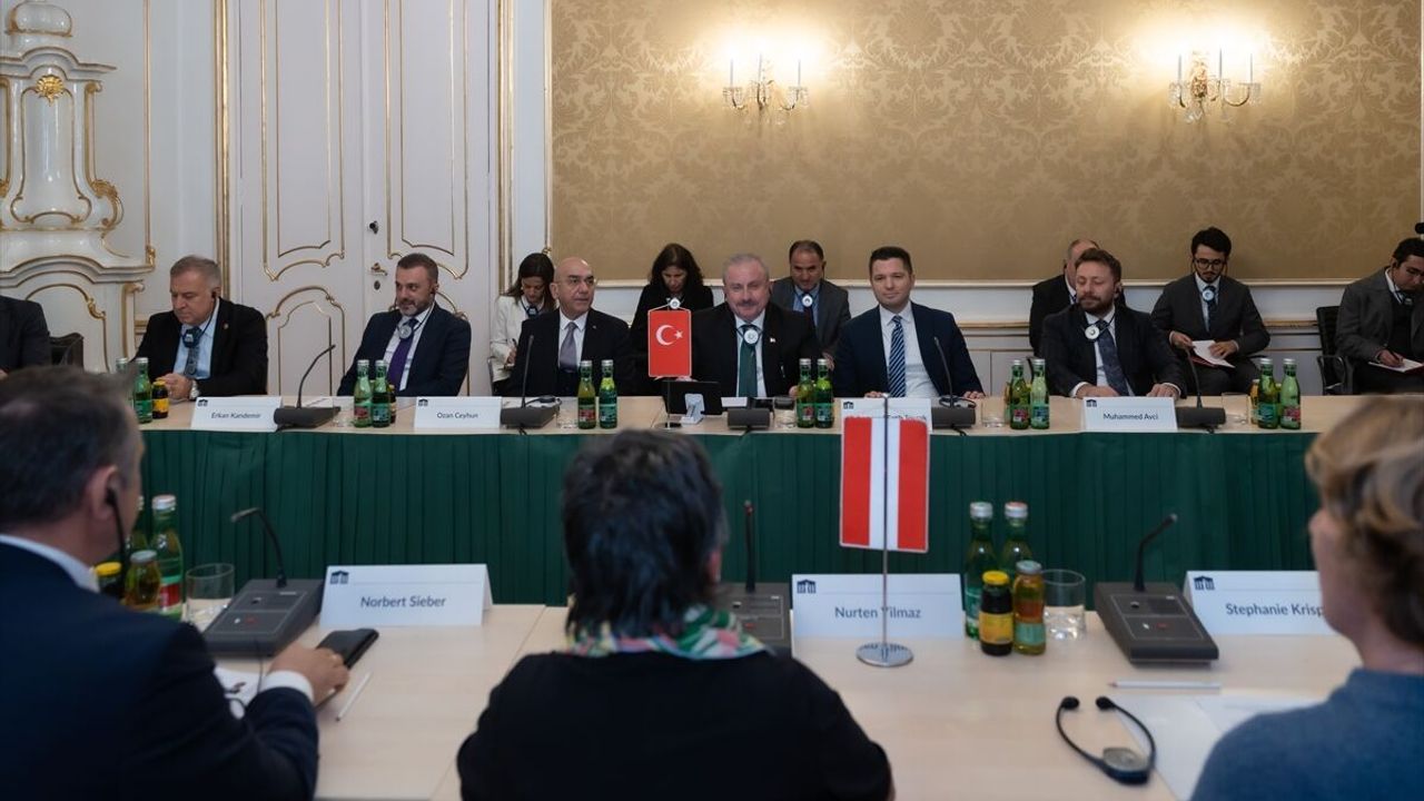 TBMM Başkanı Şentop Avusturya-Türkiye Parlamentolar Arası Dostluk Grubu üyeleri ile bir araya geldi