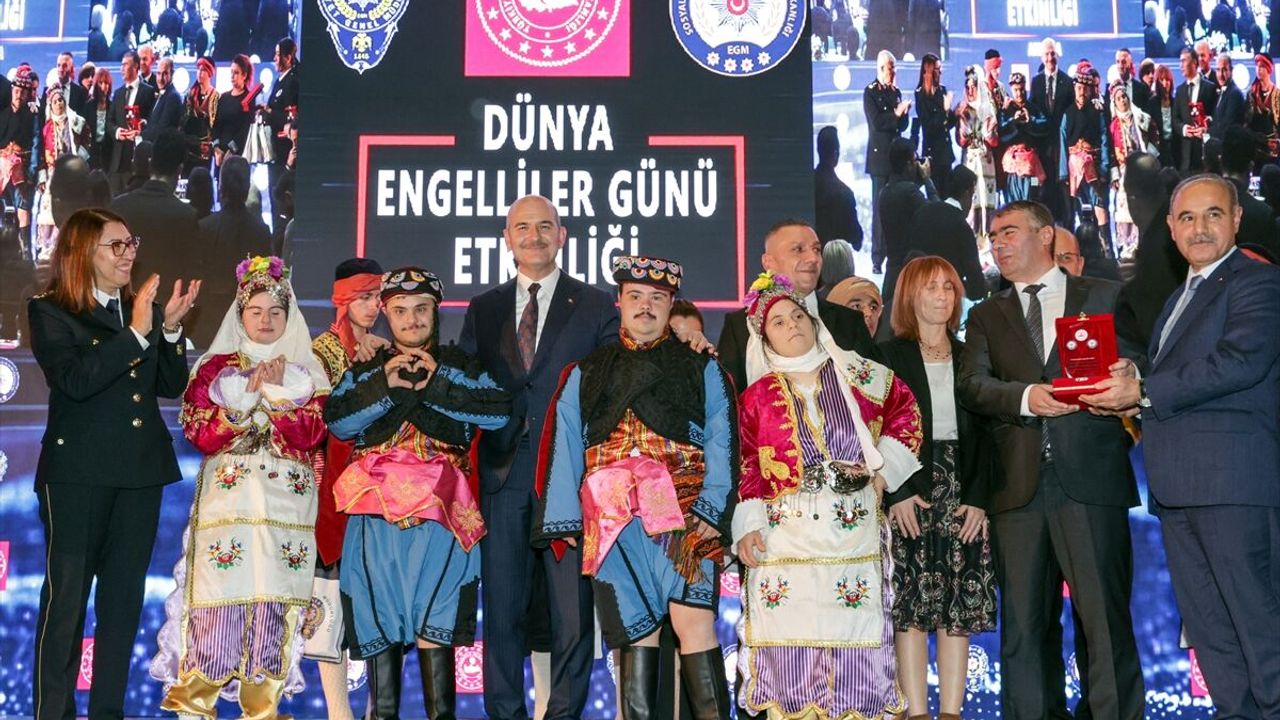İçişleri Bakanı Soylu 3 Aralık Dünya Engelliler Günü etkinliğine katılım sağladı