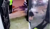 Alkollü sürücünün valeye çarpıp kaçma görüntüleri!