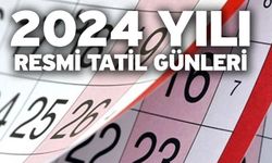 2024 Yılının Resmi Tatil Günleri