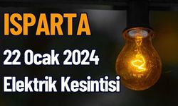 Isparta 22 Ocak 2024 Elektrik Kesintisi