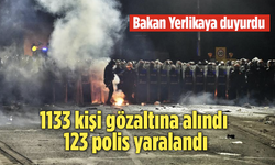 Bakan Yerlikaya açıkladı: İzinsiz gösterilerde 123 polis yaralandı