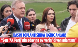 Gökan Zeybek’in basın toplantısında ilginç anlar! “Sen ‘AK Parti’nin adayına oy verin’ diyen adamsın”