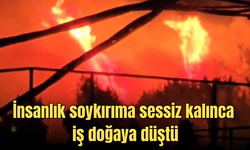 İsrail'i yangın, Gazze'yi kum fırtınası sardı
