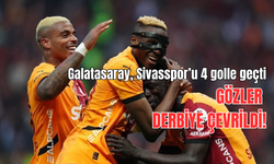 Galatasaray, Sivasspor’u 4 golle geçti, gözler derbiye çevrildi