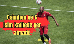 Galatasaray'ın Göztepe maçı kadrosu belli oldu