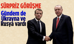 Cumhurbaşkanı Erdoğan Macron ile görüştü! Gündem de Rusya-Ukrayna savaşı vardı