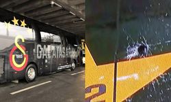Galatasaray'ın takım otobüsüne taşlı saldırı