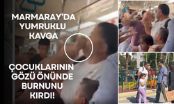 Marmaray'da yumruklu kavga!
