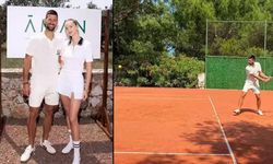 Novak Djokovic Bodrum'da gösteri maçına çıktı