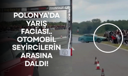 Polonya'da yarış faciası: Otomobil kalabalığın arasına daldı!