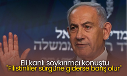 Eli kanlı soykırımcı konuştu  "Filistinliler sürgüne giderse barış olur"