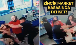 Eskişehir'de market kasasında kavga dehşeti!