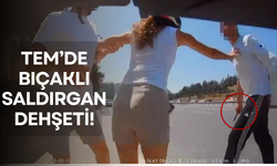 TEM'de bıçaklı saldırgan dehşeti!