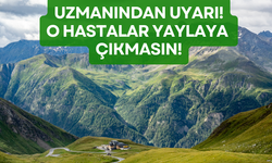 Uzmanından uyarı: O hastalar yaylaya çıkmasın!