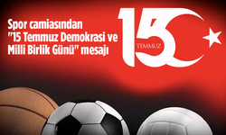 Spor camiasından 15 Temmuz Mesajı