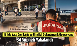 16 İlde Yasa Dışı Bahis ve Nitelikli Dolandırıcılık Operasyonu: 34 Şüpheli Yakalandı