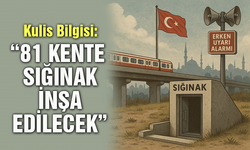 Kulis Bilgisi: “81 İle Sığınak İnşa Edilecek”