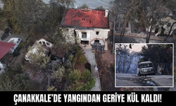 Çanakkale'de Yangından Geriye Kül Kaldı!