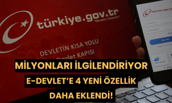 Milyonları İlgilendiriyor: e-Devlet’e 4 Yeni Özellik Daha Eklendi!