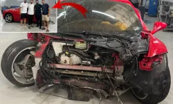 Hurdaya Dönen Ferrari Satıldı! Yeni Sahibi Futbolcu Sercan Türk Oldu