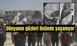 Karnına ip bağlayıp yola çıktı… Gazze'de yürek yakan görüntü ajanslara düştü