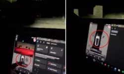 Mezarlıkta Tüyler Ürperten Anlar: Tesla Aracı İnsan Algıladı!