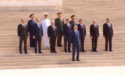 Cumhurbaşkanı Erdoğan Başkanlığındaki YAŞ Üyeleri Anıtkabir'de