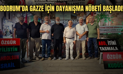 Bodrum’da Gazze İçin Dayanışma Nöbeti Başladı!