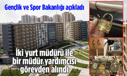GSB'den Flaş Açıklama! İki Yurt Müdürü İle Bir Müdür Yardımcısı Görevden Alındı