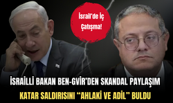 İsrailli Bakan Ben-Gvir’den Skandal Paylaşım: Katar Saldırısını “Ahlaki ve Adil” Buldu