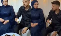 Damat adayı kahveyi püskürttü! Kız isteme görüntüleri izleyenleri çileden çıkardı