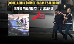 Çocuklarının Önünde Babaya Saldıran Trafik Magandası Tutuklandı