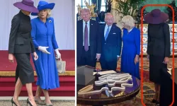 Trump Çifti İngiltere’de! Kraliyet karşılama törenine Melania’nın şapkası damga vurdu