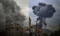 İsrail, Yemen’in Başkenti Sana’yı Vurdu! Bakanlık Binaları Hedef Alındı