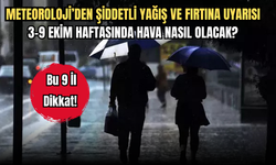 Bu 9 İl Dikkat! Meteoroloji’den Şiddetli Yağış Ve Fırtına Uyarısı