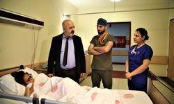 Atletizm müsabakasında bayılması hayatını kurtardı