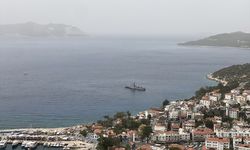 Antalya'nın Kaş ilçesinde toz taşınımı nedeniyle görüş mesafesi düştü