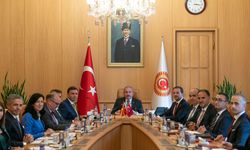 TBMM Başkanı Şentop, Kuzey Makedonya Dışişleri Bakanı Osmani'yi kabul etti