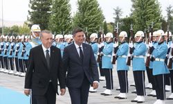 Cumhurbaşkanı Erdoğan, Slovenya Cumhurbaşkanı Pahor'u resmi törenle karşıladı