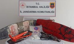 İstanbul'da sörf tahtalarının içine gizlenmiş 4 kilo kokain ele geçirildi