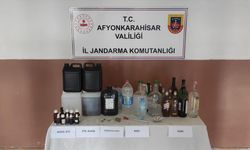 Afyonkarahisar'da sahte içki üretiminden dolayı 2 kişi gözaltına alındı