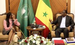 Senegal Cumhurbaşkanı Sall ile model Naomi Campbell buluştu