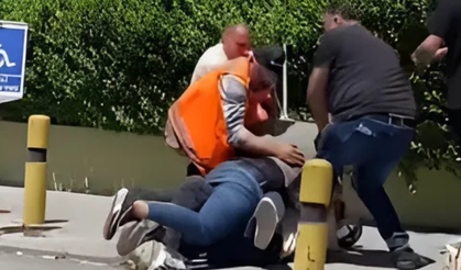Vale ile otobüs şoförünün demir çubuklu kavgası!