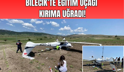 Bilecik'te eğitim uçağı kırıma uğradı!