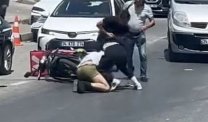 Motokuryeyi fena şekilde dövdüler!