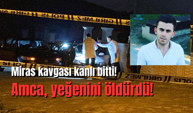 Miras kavgası kanlı bitti: Amca, yeğenini öldürdü